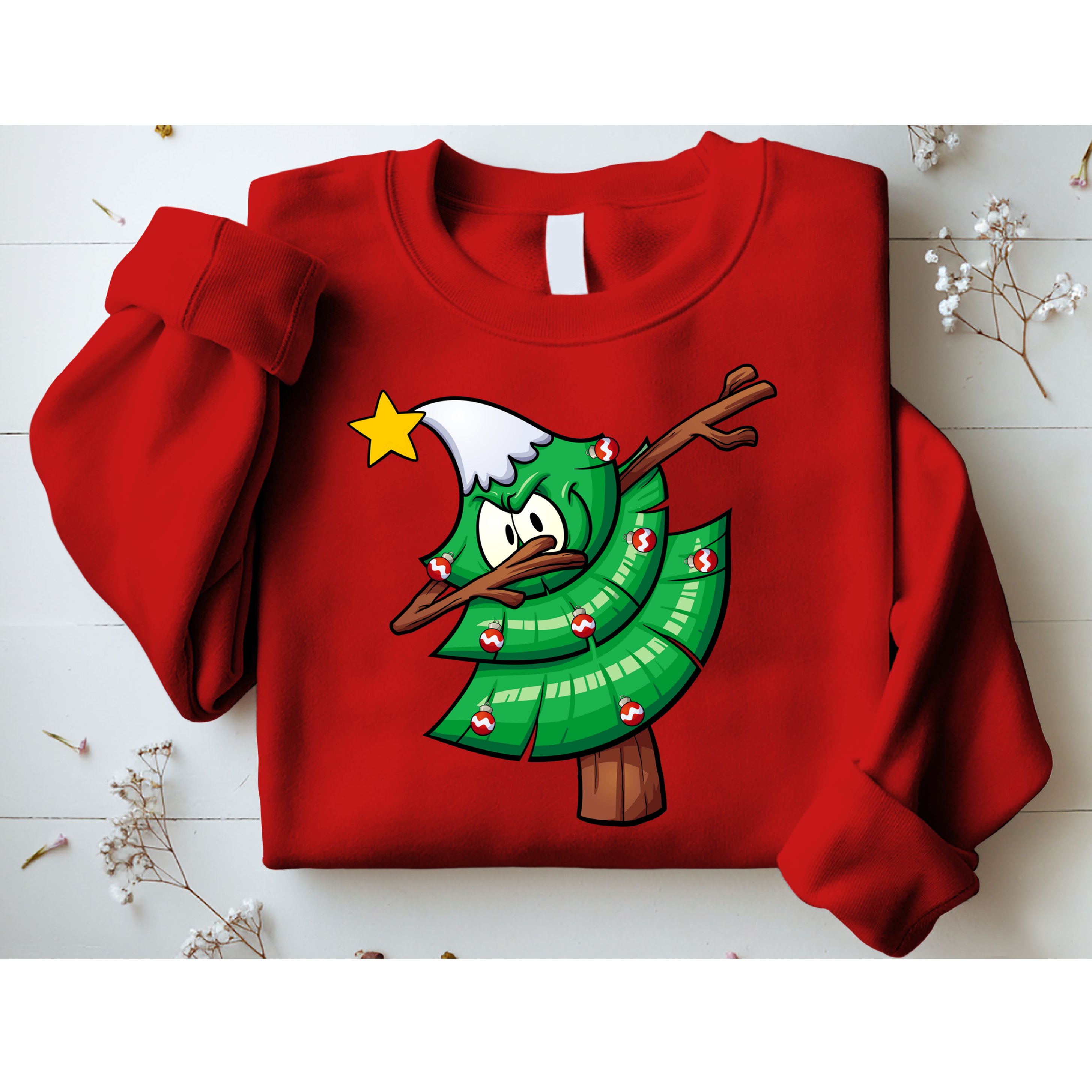 Dabbing Christmas Tree Sweatshirt