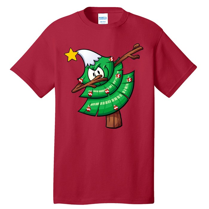 Dabbing Christmas Tree Tall T-Shirt