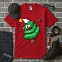 Dabbing Christmas Tree Tall T-Shirt