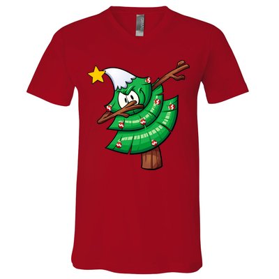 Dabbing Christmas Tree V-Neck T-Shirt