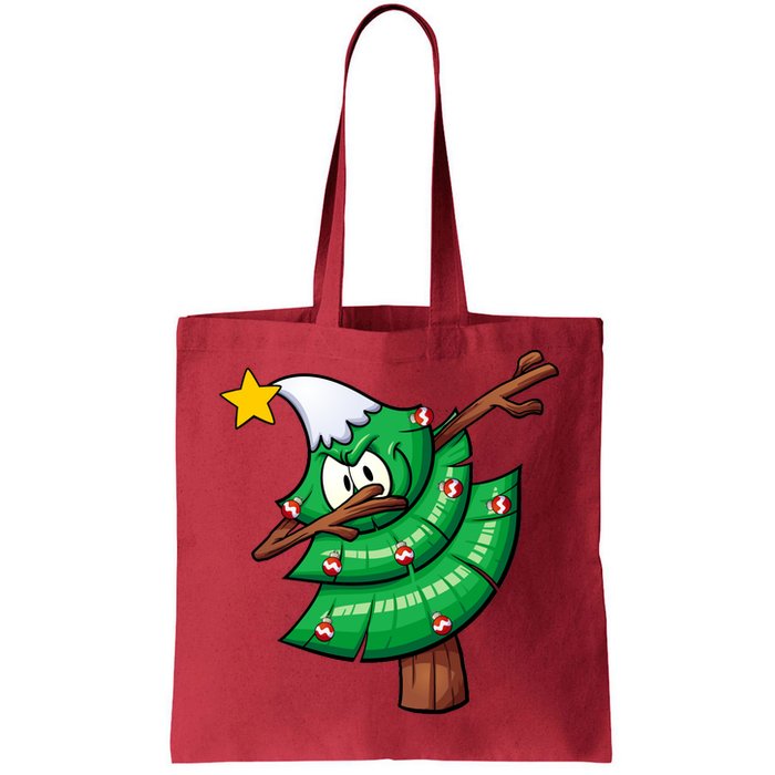 Dabbing Christmas Tree Tote Bag