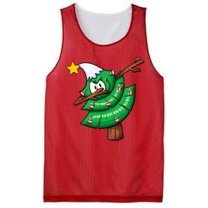 Dabbing Christmas Tree Mesh Reversible Basketball Jersey Tank