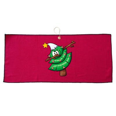 Dabbing Christmas Tree Large Microfiber Waffle Golf Towel