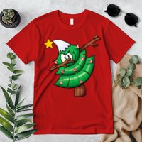 Dabbing Christmas Tree Premium T-Shirt