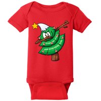 Dabbing Christmas Tree Baby Bodysuit