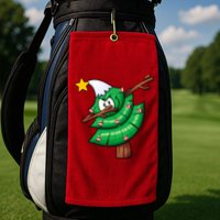 Dabbing Christmas Tree Golf Towel