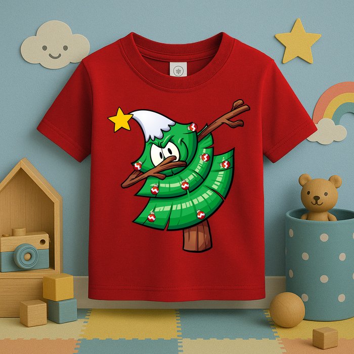 Dabbing Christmas Tree Toddler T-Shirt