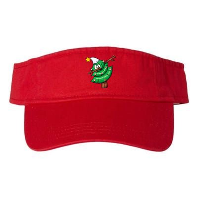 Dabbing Christmas Tree Valucap Bio-Washed Visor