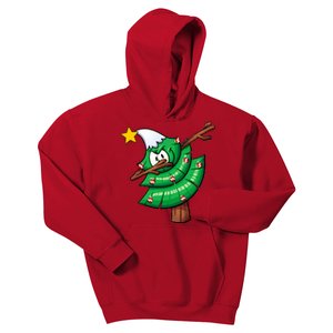 Dabbing Christmas Tree Kids Hoodie