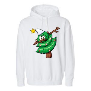 Dabbing Christmas Tree Garment-Dyed Fleece Hoodie