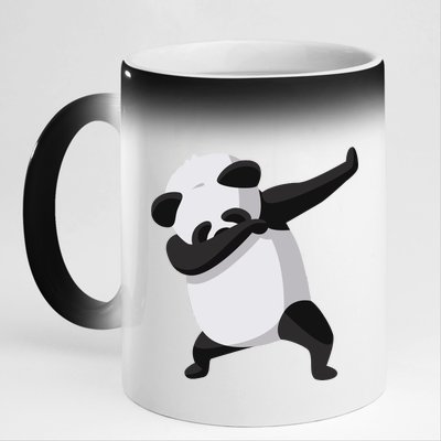 Dabbing Dab Panda 11oz Black Color Changing Mug