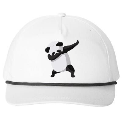 Dabbing Dab Panda Snapback Five-Panel Rope Hat