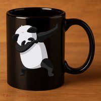 Dabbing Dab Panda 11oz C Handle Ceramic Mug
