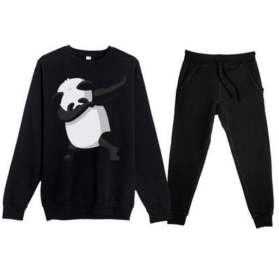 Dabbing Dab Panda Premium Crewneck Sweatsuit Set