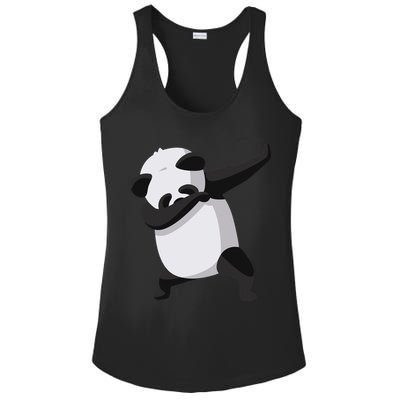 Dabbing Dab Panda Ladies PosiCharge Competitor Racerback Tank