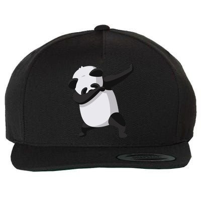 Dabbing Dab Panda Wool Snapback Cap