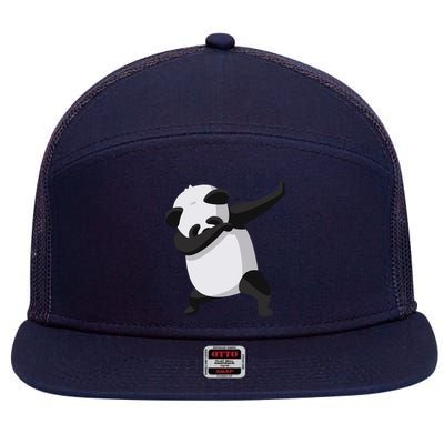 Dabbing Dab Panda 7 Panel Mesh Trucker Snapback Hat