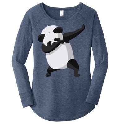 Dabbing Dab Panda Women's Perfect Tri Tunic Long Sleeve Shirt