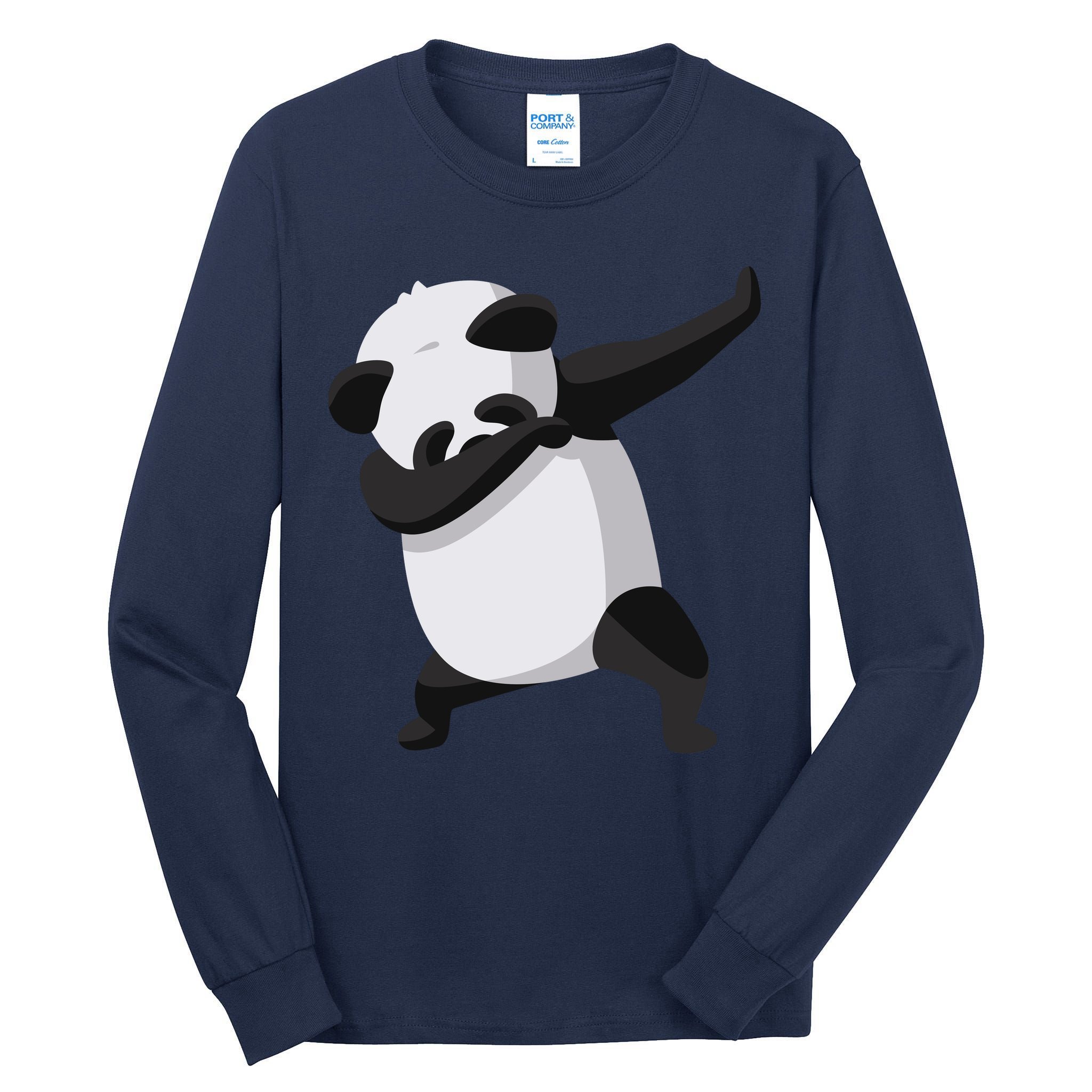 Dabbing Dab Panda Tall Long Sleeve T-Shirt