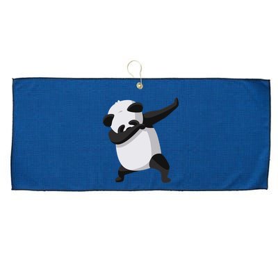 Dabbing Dab Panda Large Microfiber Waffle Golf Towel