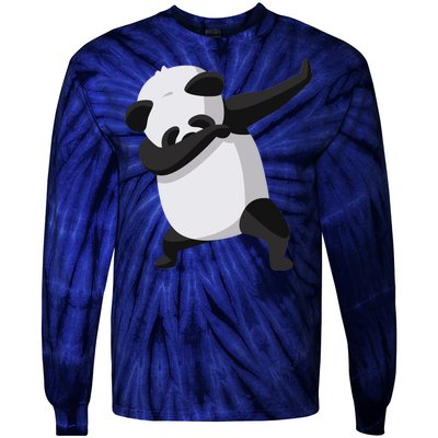 Dabbing Dab Panda Tie-Dye Long Sleeve Shirt