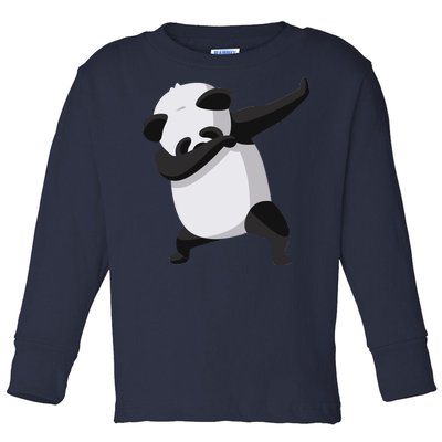 Dabbing Dab Panda Toddler Long Sleeve Shirt