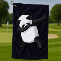 Dabbing Dab Panda Golf Towel