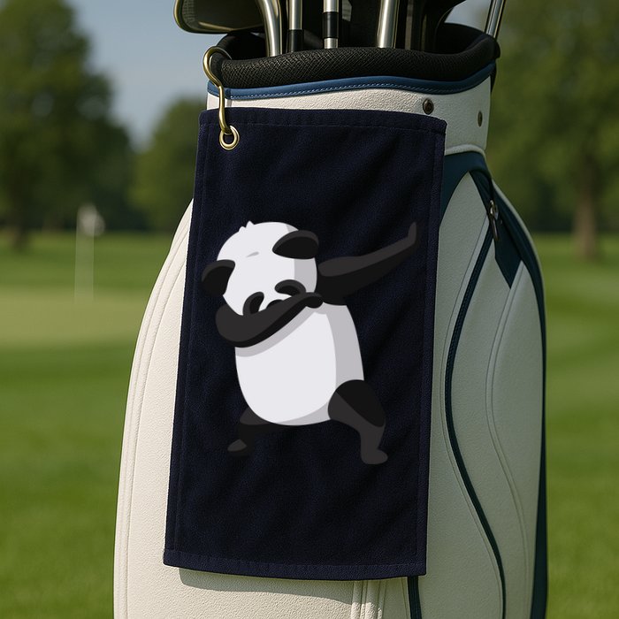 Dabbing Dab Panda Golf Towel