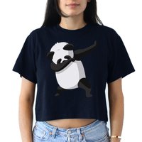 Dabbing Dab Panda Crop Top