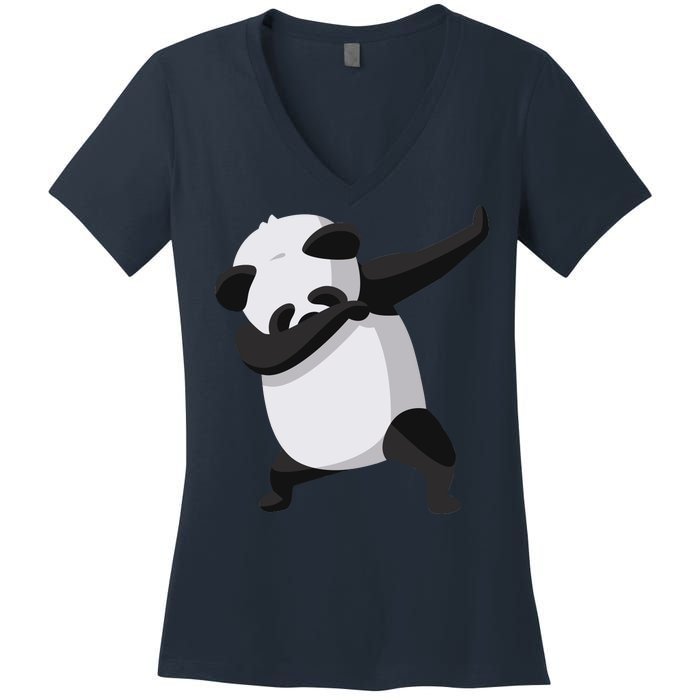 Dabbing Dab Panda Women's V-Neck T-Shirt