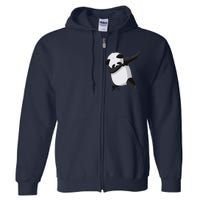 Dabbing Dab Panda Full Zip Hoodie