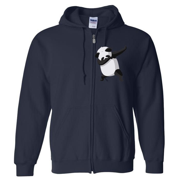 Dabbing Dab Panda Full Zip Hoodie