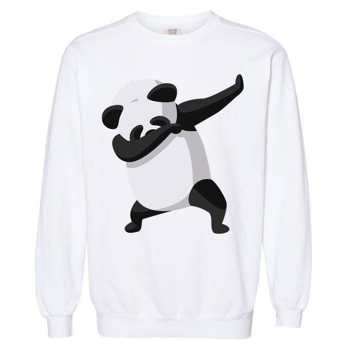 Dabbing Dab Panda Garment-Dyed Sweatshirt