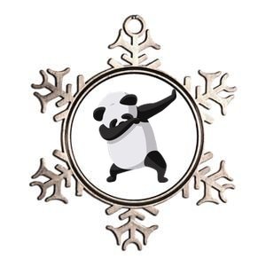 Dabbing Dab Panda Metallic Star Ornament