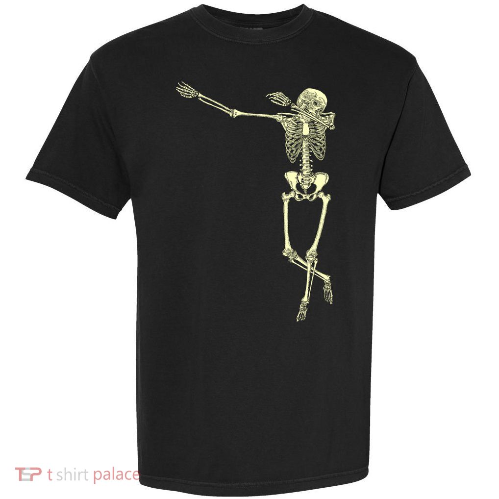 Dabbing Dab Skeleton Garment-Dyed Heavyweight T-Shirt