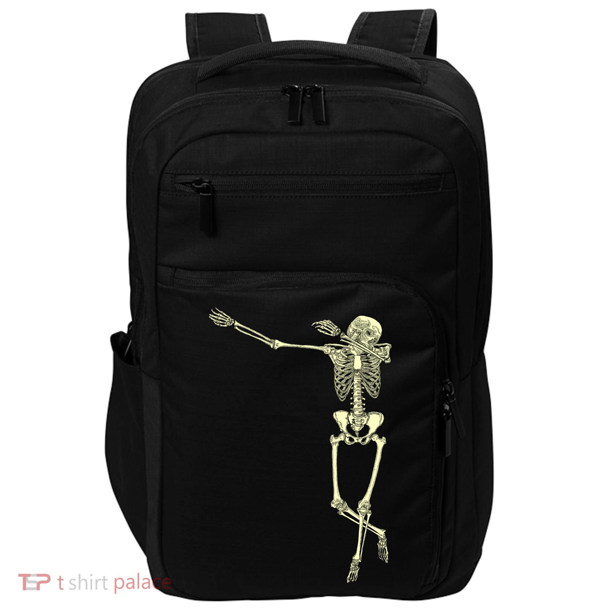 Dabbing Dab Skeleton Impact Tech Backpack