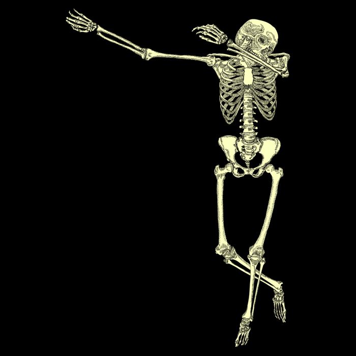 Dabbing Dab Skeleton Sustainable Bucket Hat