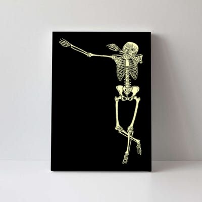 Dabbing Dab Skeleton Canvas