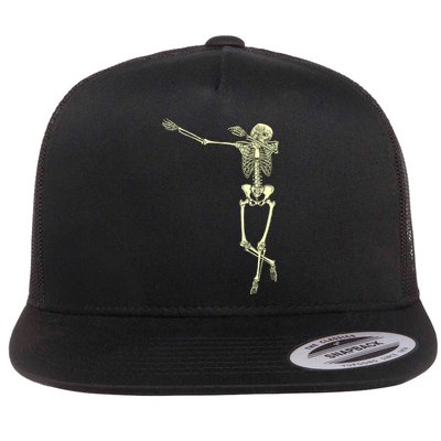 Dabbing Dab Skeleton Flatbill Hat