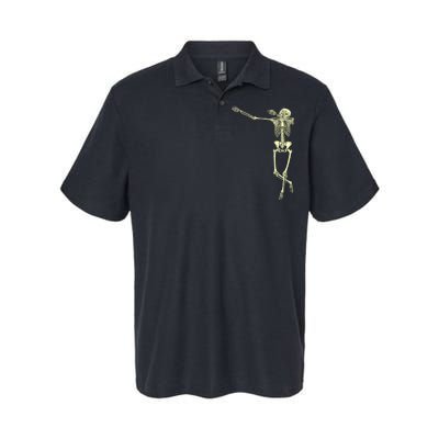 Dabbing Dab Skeleton Softstyle Adult Sport Polo