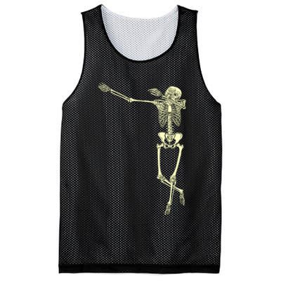 Dabbing Dab Skeleton Mesh Reversible Basketball Jersey Tank