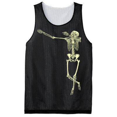 Dabbing Dab Skeleton Mesh Reversible Basketball Jersey Tank