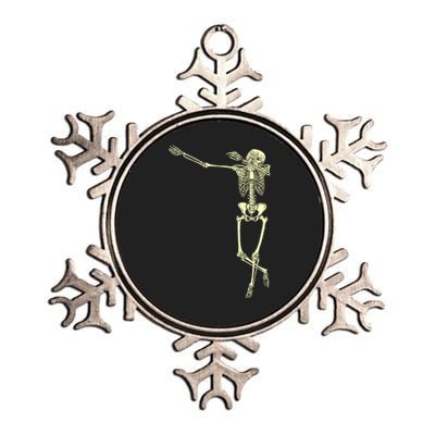 Dabbing Dab Skeleton Metallic Star Ornament