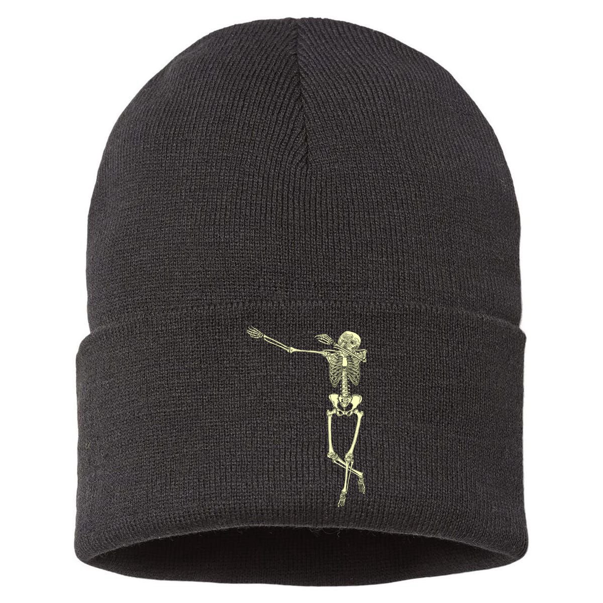 Dabbing Dab Skeleton Sustainable Knit Beanie