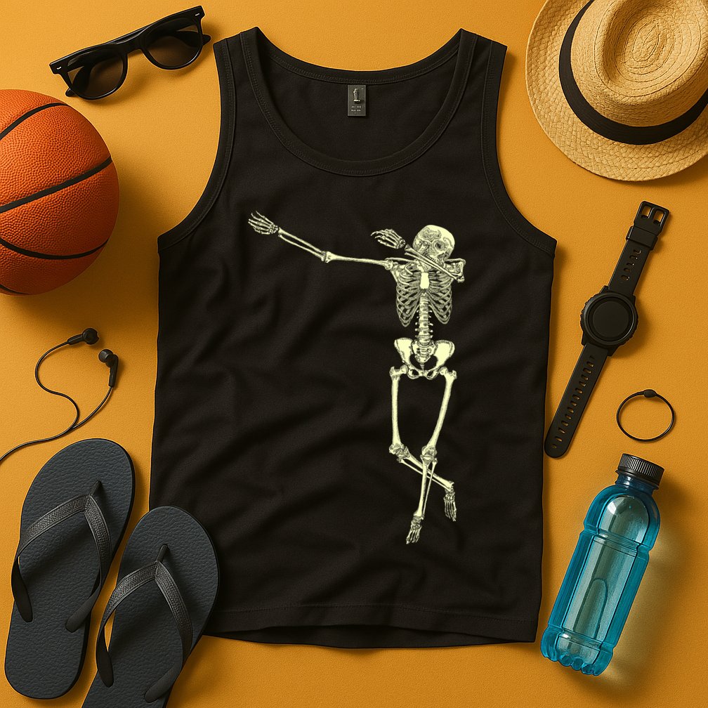 Dabbing Dab Skeleton Tank Top