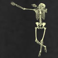 Dabbing Dab Skeleton Golf Towel