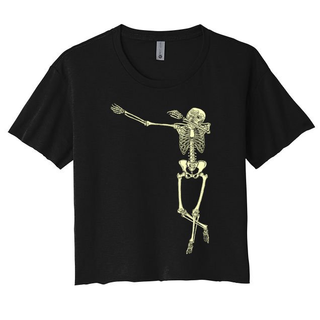 Dabbing Dab Skeleton Crop Top