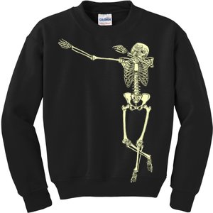 Dabbing Dab Skeleton Kids Sweatshirt