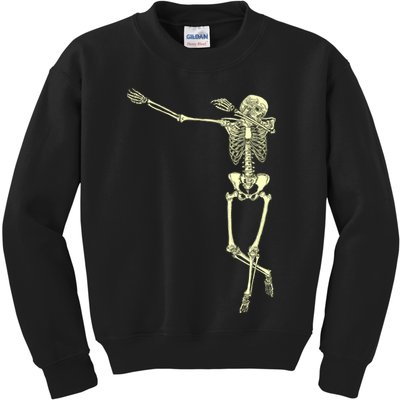 Dabbing Dab Skeleton Kids Sweatshirt