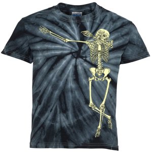 Dabbing Dab Skeleton Kids Tie-Dye T-Shirt